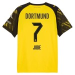 Günstige Fußballtrikots Borussia Dortmund Jobe 7 Heimtrikot 2025-26 Kurzarm